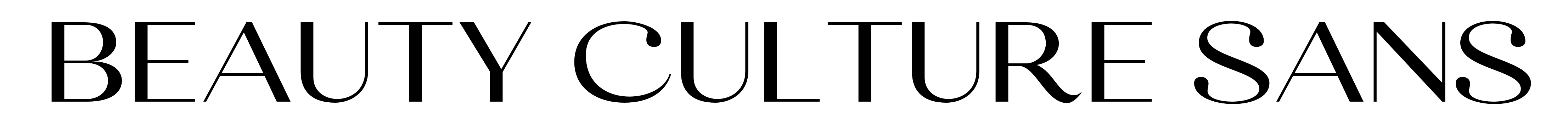 Beauty Culture Sans